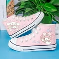 thumbnail image 4 of Sanrio Kawaii Kuromi Students High-top Canvas Shoes Cinnamoroll My Melody Anime Cartoon Cute Versatile Fashion Graffiti Sneakers, 4 of 19