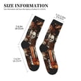 thumbnail image 3 of Pofeuu Whimsical Halloween Skeletons Print Crew Socks, Adult Running Hiking Socks for Youth and Adult, 3 of 7