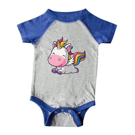 

Inktastic Cute Flying Unicorn Gift Baby Boy or Baby Girl Bodysuit