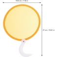 thumbnail image 2 of Queilt 4pcs Round Folding Fan Foldable Portable Handheld Fan Nylon Foldable Flying Disc Fans Colorful Sublimation Fans Folding Fan DIY Blank Handheld Fan Set for Fan DIY Wedding Summer Party Favors, 2 of 5