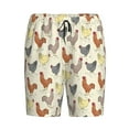 thumbnail image 4 of Wukai Funny Chicken Men’s Short Pajama Pants With Pockets Soft Sleep Pj Shorts for Men-Medium, 4 of 6