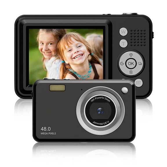 InsCrazy Digital Camera 1080P High-definition Digital Camera 2.4-inch Multifunctional Student Entry- CCD Camera Portable Festival Gift