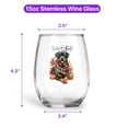 thumbnail image 5 of Hello Fall Rottweiler Scarf Welcome Autumn with Leaves Pumpkins 15oz Stemless Wine Glass Mug Rottie Dog Lover Gifts Idea Wine Glasses Cup - 00011, 5 of 5