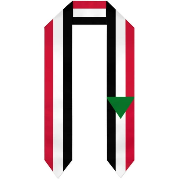 Sudan Flag Graduations Stole International Student Stole Pride Graduate Shawls