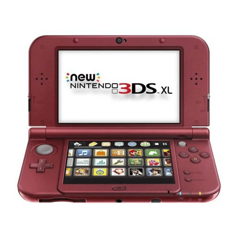 Restored Nintendo 3DS XL with AC Power Adapter, Red (Refurbished