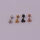 thumbnail image 4 of Mini pendientes de acero puro, pendientes de rayos personalizados para hombres y mujeres, pendientes de tornillos de acero inoxidable, joyería de moda, 4 of 5