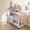 White 80 x 40CM, variant on Adjustable Height Mobile Standing Desk – Rolling Computer Table with Storage Shelves – Small Laptop Desk for Home Office, School, Bedside – Space-Saving, with Wheels, White