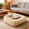 thumbnail image 6 of Donut Dog Cat Bed Cozy Cave for Improved Sleep - Self-Warming Calming Cuddler Burrow Bed, Soft Plush Pet Cushion for Small Medium Dogs & Cats, 6 of 6