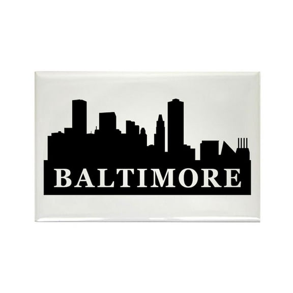 CafePress - Baltimore Skyline - Rectangle Magnet, 2"x3" Refrigerator Magnet