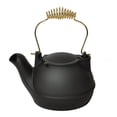 thumbnail image 1 of 2 Quart Black Half Kettle - Brass Handle, 1 of 4