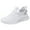 White, variant on XIMIN Women's Hands Free Low Top Casual Sneaker Ultra Light Breathable Non Slip Running Shoes Slip On Casual Tennis Walking Sneakers Outdoor Sport Gym Workout Training Shoes