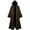 Coffee-medieval cloak with hood, variant on Hvyesh Medieval Cloak with Hood Halloween Renaissance Hooded Cape for Men and Women Gothic Long Robe