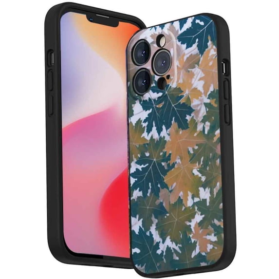Leaves-180 Phone Case, Degined for iPhone 14 Pro Max Case Men Women, Flexible Silicone Shockproof Case for iPhone 14 Pro Max