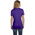 thumbnail image 3 of Hanes Womens Nano-T V-Neck T-Shirt, M, Purple, 3 of 4