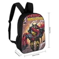 thumbnail image 2 of Deadpool and Wolverine-theme Backpack, Campus style schoolbag Bookbag with Adjustable Shoulder Straps And Large Zip Compartment, Unisex Travel Bags.17”, 2 of 6