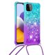 thumbnail image 2 of Funda para Samsung Galaxy A22 5G Brillantina Líquida Divertida Reluciente y con Cristales en Movimiento Cuerpo Cruzado con Cordón Ajustable, 2 of 5