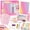 Pink, variant on Gogcaro DIY Journal Kit for Girls, 94 pcs DIY Stationery Set, Ideal Gifts for 8-14 Year Old Girl, Blue