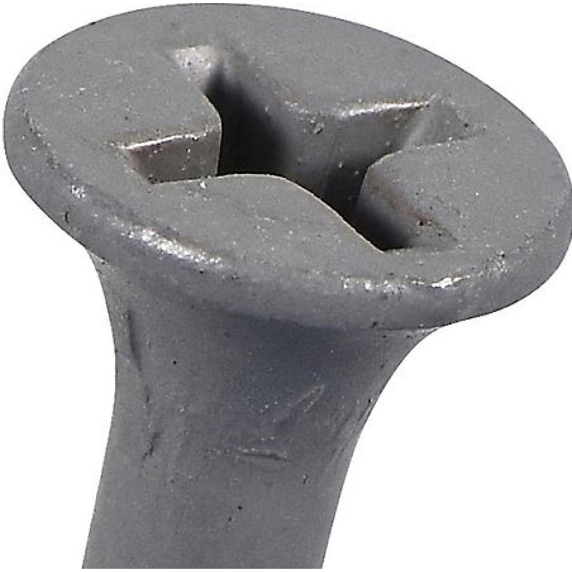 Fas-n-Tite Deck and Fence Wood Screws, #8 x 1-14", Steel, Epoxy, Phillips, Gray, 75 pack