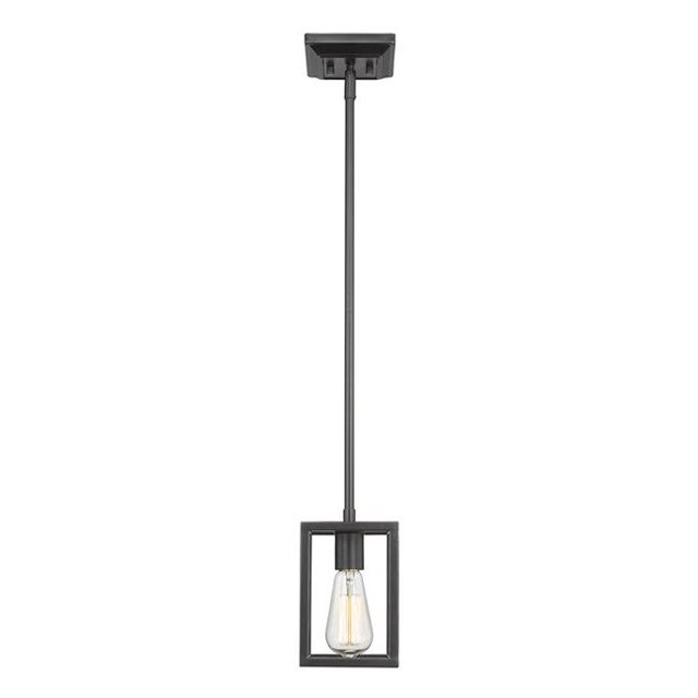 Golden Lighting 2072-M1L BLK Mini Pendant, Black