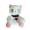 White Cat, variant on Dark Redemption Bunny Plush Doll, Gothic Halloween Stuffed Animal Pillow for Home Decor, Soft Cuddly Companion for Bedroom, Black Red