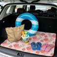 thumbnail image 2 of Yuyamidu Pink Red Strawberry Car Trunk Mat 29" x 39" Scratchproof Cargo Liner Non Slip Car Accessories Full Protection Fits for Most Cars for Women and Pet Dog, 2 of 7