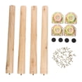 thumbnail image 5 of YOSADIER Set of Wood Furniture Legs Replacement for Sofa, Table, Chair - Heavy Load-Bearing Support, 5 of 8