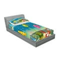 thumbnail image 2 of Ambesonne Animal Fitted Sheet & Pillow Sham Set, Sea Animals Underwater, Twin, Multicolor, 2 of 2