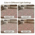 thumbnail image 7 of ODIKA 4'x6' Burgundy And Sage Green Vintage Floral Washable Area Rug Intricate Victorian Botanical Pattern Design Pet Friendly, Non-Shedding for Bedroom, Reading Nook, 7 of 7