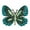 Green, variant on Gyn&Joy Multi-color Crystal Rhinestone Winged Butterfly Pin Brooch BZ030 (pink)