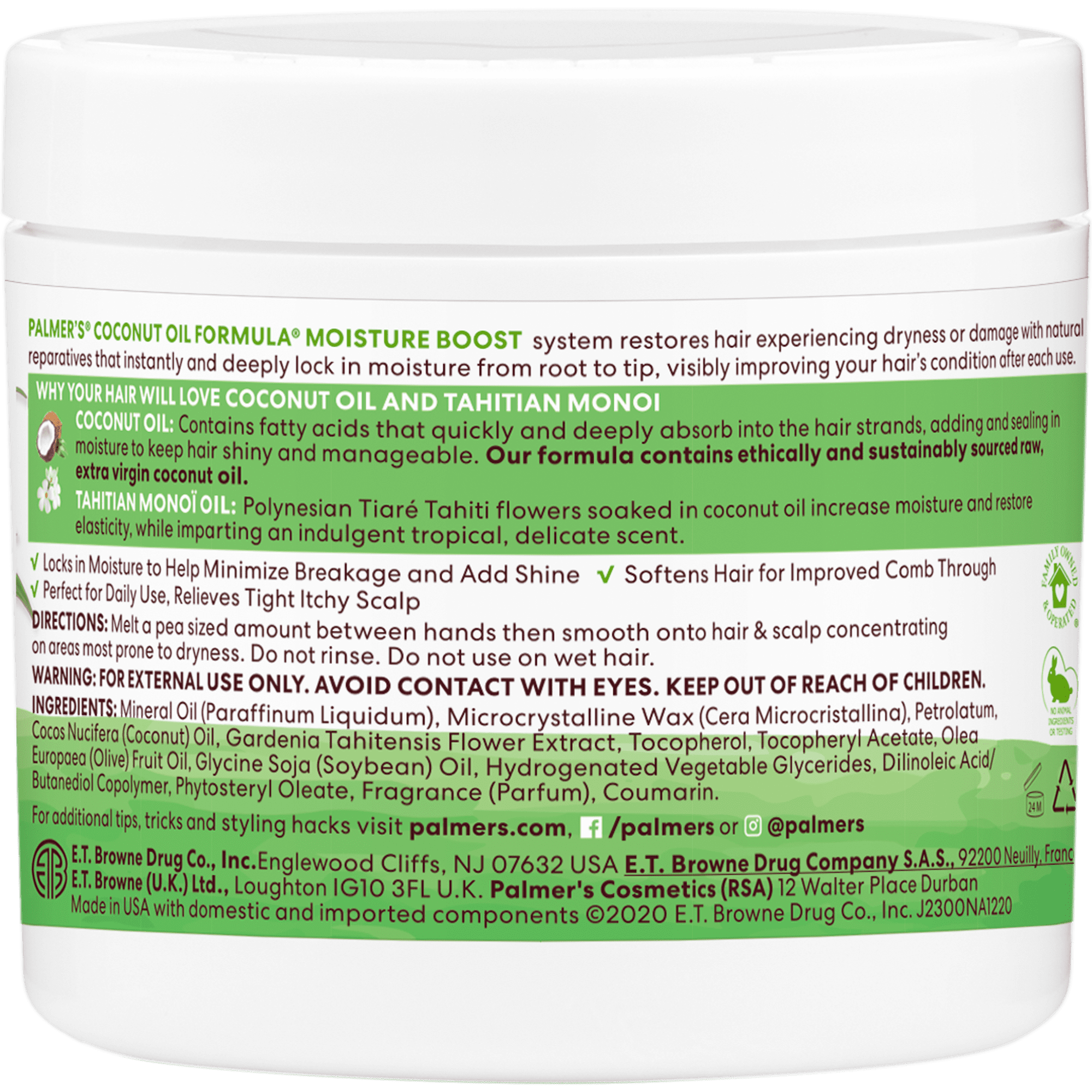 (4 pack) Palmer's Coconut Oil Formula Moisture Boost Gro Treatment, 5.25 oz.