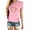 Rose, variante sur Daeful T-Shirt pour Femmes à Imprimé Cœur Hauts Été Saint-Valentin T-Shirt Décontracté Rouge m