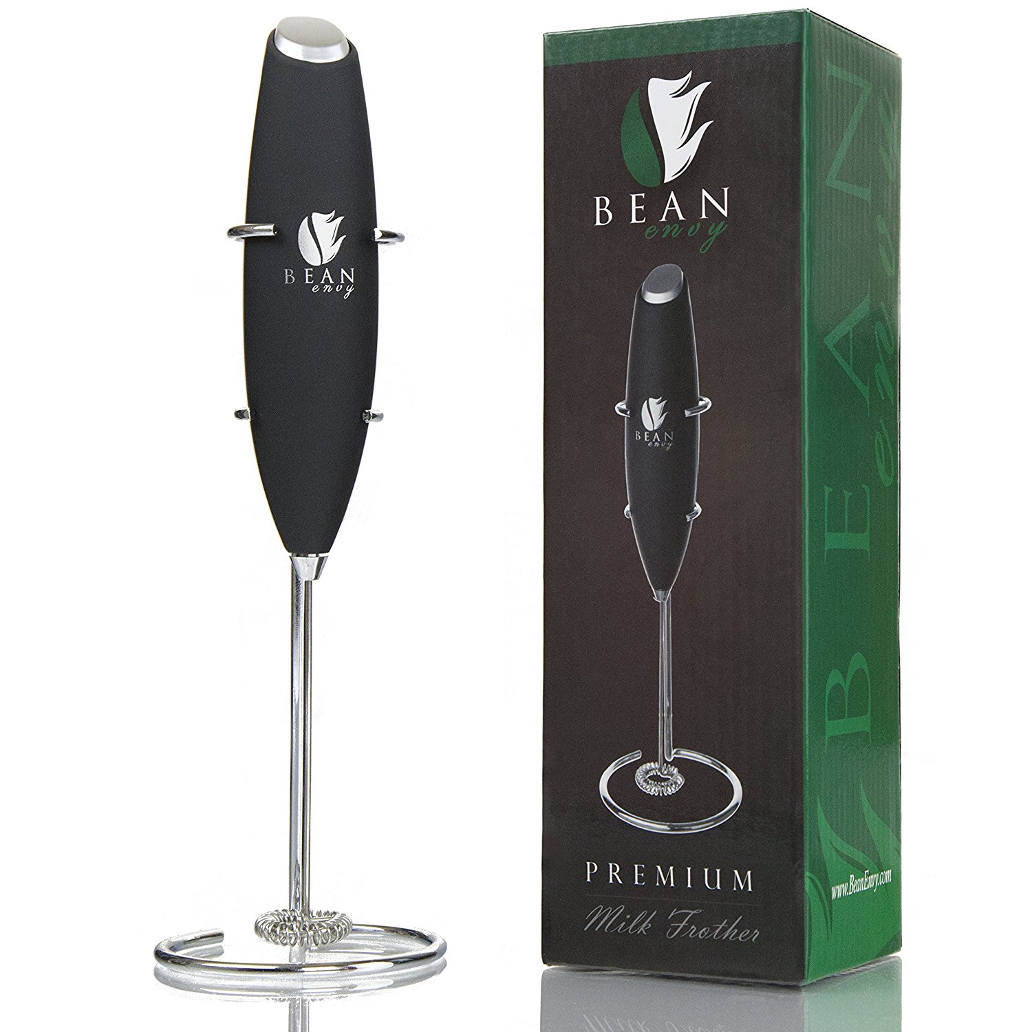 Bean Envy Electric Milk Frother Handheld, Perfect for the Best Latte