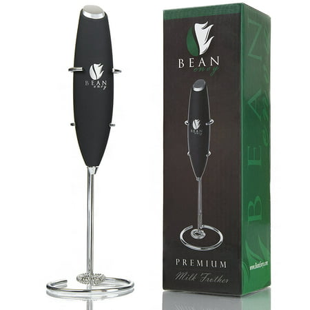 Bean Envy Electric Milk Frother Handheld, Perfect for the Best Latte, Whip Foamer, Includes Stainless Steel