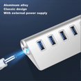 thumbnail image 4 of USB 3.0 Splitter Aluminum Alloy Hub 7-in-1 Docking Station for Notebook Computer, 4 of 5