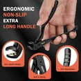 thumbnail image 4 of BEZOX Toenail Clippers for Seniors – Upgraded Long Handled Curved Head Toe Nail Clippers for Thick Nails for Elderly - Black, 4 of 8