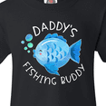 thumbnail image 4 of Inktastic Daddy's Fishing Buddy with Cute Blue Fish Youth T-Shirt, 4 of 5