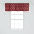 thumbnail image 2 of Ambesonne Abstract Window Valance, Tribal Influences, 54" X 18", Ruby Teal, 2 of 3