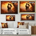 thumbnail image 4 of Designart "love Couple Landscape Luminous Embrace III" Romantic Landscape Floater Framed Canvas Wall Art, 4 of 7