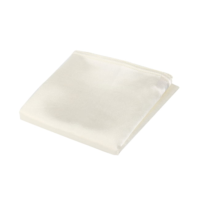 Servilletas de cena de color blanco crema de 19,69 x 19,69 pulgadas, estilo europeo de lujo para banquetes y eventos, elegancia vintage