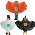 thumbnail image 2 of Northlight Ghost, Pumpkin and Bat Standing Halloween Kid Figures - 36" - Set of 3, 2 of 8