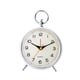 thumbnail image 1 of Reloj despertador mecánico de escritorio de metal con luz y vibración, alarma analógica. blanco, 1 of 9