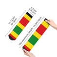 thumbnail image 3 of Adult Quarter Ankle Socks Rastafari Flag Cushion Ventilation Sports Socks, 3 of 7
