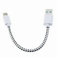 thumbnail image 4 of Short USB Cable for TCL NxtPaper 11/Tab 11 - Type-C Charger Cord Power Wire USB-C Braided Fast Charge, 4 of 4