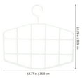 thumbnail image 2 of IDEANATEGRATE Multi Function Belt Hanger 35x32 5in White Color ABS Material for, 2 of 8