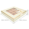 thumbnail image 4 of Chocolate Packaging Box Empty Chocolate Gift Box for Birthday Valentine Party, 4 of 8