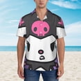 thumbnail image 2 of Lsque Sanrio Pattern Hawaiian Shirt for Men Unisex Summer Beach Casual Short Sleeve Cotton Linen Button Down Shirts-XX-Large, 2 of 6