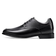 CMR CHAMARIPA Mens Height Increasing Elevator Shoes - Hidden Heel Shoes For Men - Black Derby Shoes 6CM / 2.36 Inches