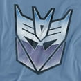 thumbnail image 2 of Transformers Vintage Decepticon Logo Women's T Shirt, Carolina Blue, Small, 2 of 6