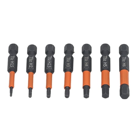 

Hex Head Drill Bit Steel Bending Resistance Hex Drive Bit 7Pcs Anti Slip For Engineering Repair