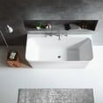 thumbnail image 4 of Vinnova Dashiel 59" x 31.5" Freestanding Soaking Bathtub in White, 4 of 4
